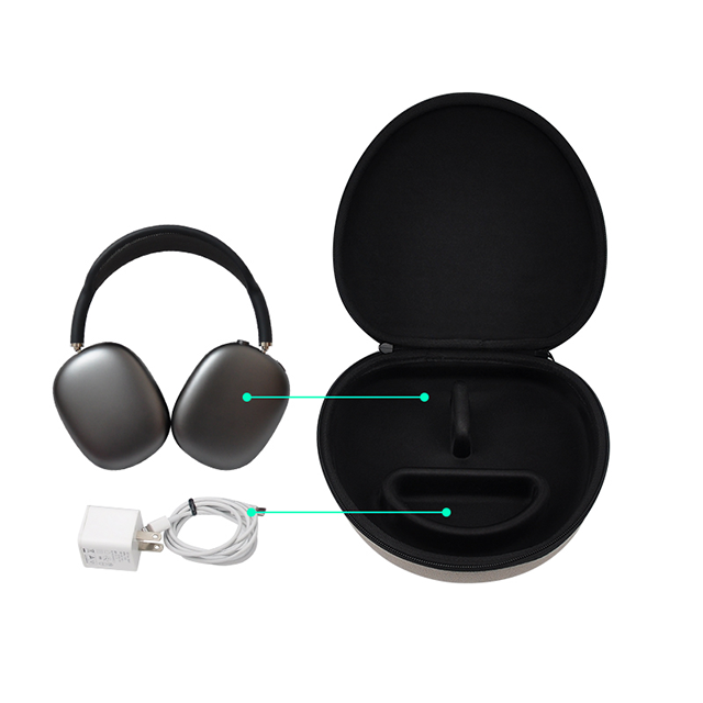 High Quality Waterproof Pu Leather Material Travel Portable Bag Storage Case For Airpods Max Headphone