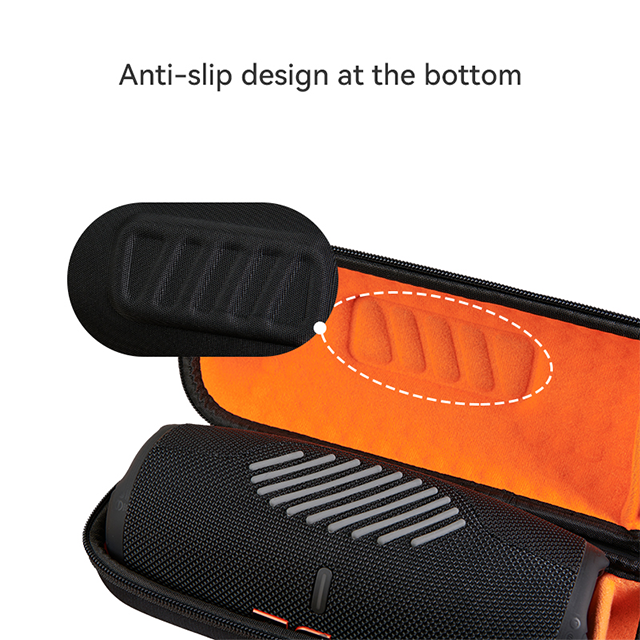 For JBL Charge 5 Speaker Zip Case Elynove EVA Hard Shell Waterproof